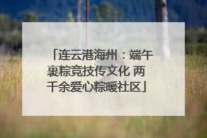 连云港海州：端午裹粽竞技传文化 两千余爱心粽暖社区