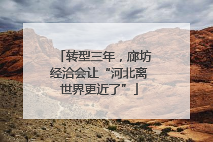 转型三年，廊坊经洽会让“河北离世界更近了”