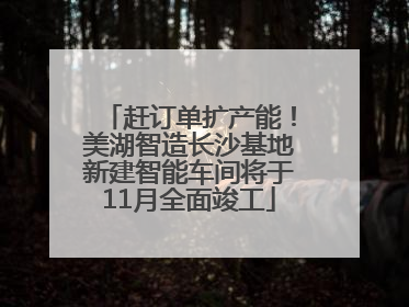 赶订单扩产能！美湖智造长沙基地新建智能车间将于11月全面竣工