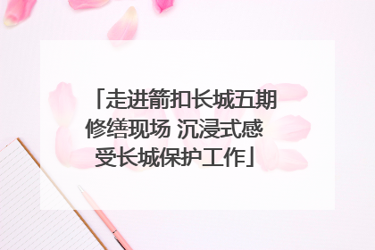 走进箭扣长城五期修缮现场 沉浸式感受长城保护工作
