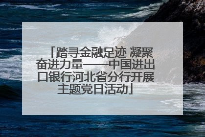 踏寻金融足迹 凝聚奋进力量——中国进出口银行河北省分行开展主题党日活动
