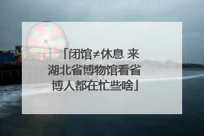 闭馆≠休息 来湖北省博物馆看省博人都在忙些啥