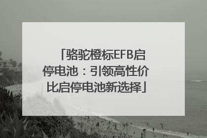 骆驼橙标EFB启停电池：引领高性价比启停电池新选择