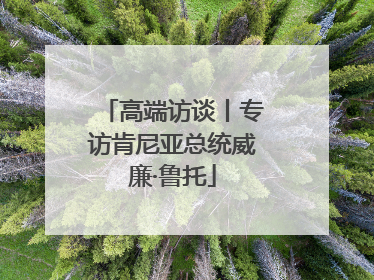 高端访谈丨专访肯尼亚总统威廉·鲁托