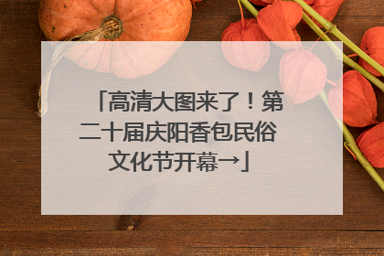 高清大图来了！第二十届庆阳香包民俗文化节开幕→