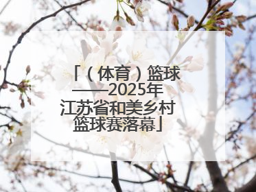 （体育）篮球——2025年江苏省和美乡村篮球赛落幕