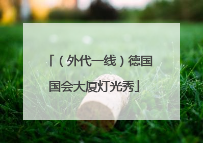 （外代一线）德国国会大厦灯光秀