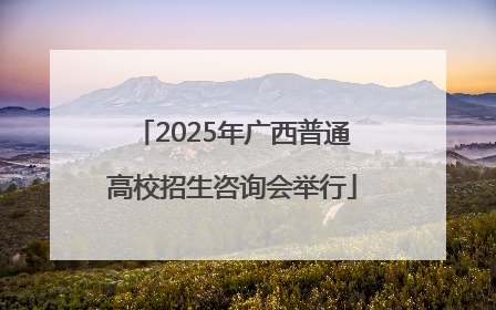 2025年广西普通高校招生咨询会举行