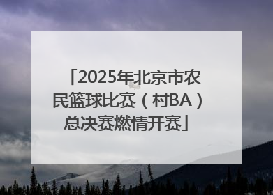 2025年北京市农民篮球比赛（村BA）总决赛燃情开赛