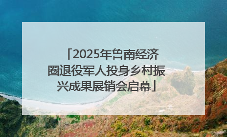 2025年鲁南经济圈退役军人投身乡村振兴成果展销会启幕
