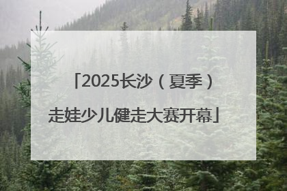 2025长沙（夏季）走娃少儿健走大赛开幕