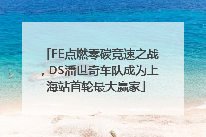 FE点燃零碳竞速之战，DS潘世奇车队成为上海站首轮最大赢家